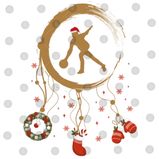 Winter dreamcatcher Christmas Bowling Digital Files