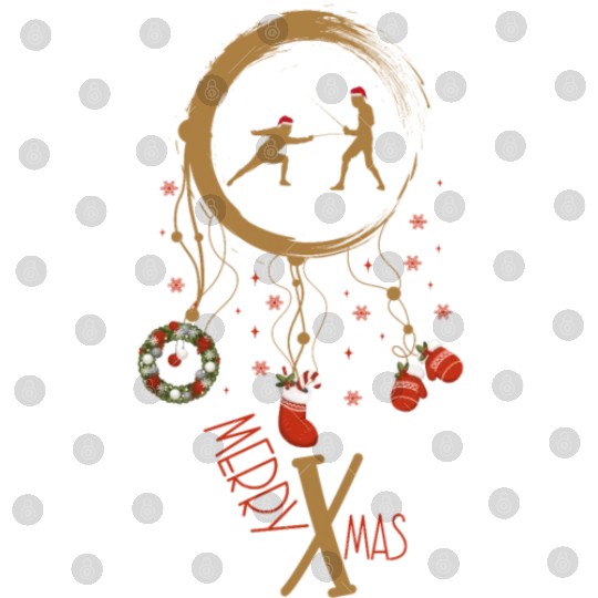 Winter dreamcatcher Christmas Fencing Digital Files