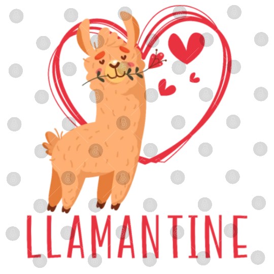 Valentines Day Hearts Day Cupid Love Llama Lover Digital Files