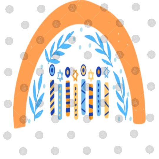 Love And Light Rainbow Hanukkah Jewish Chanukah Digital Files