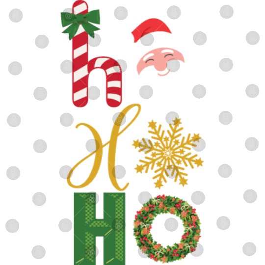 Ho Ho Ho Christmas icons Digital Files