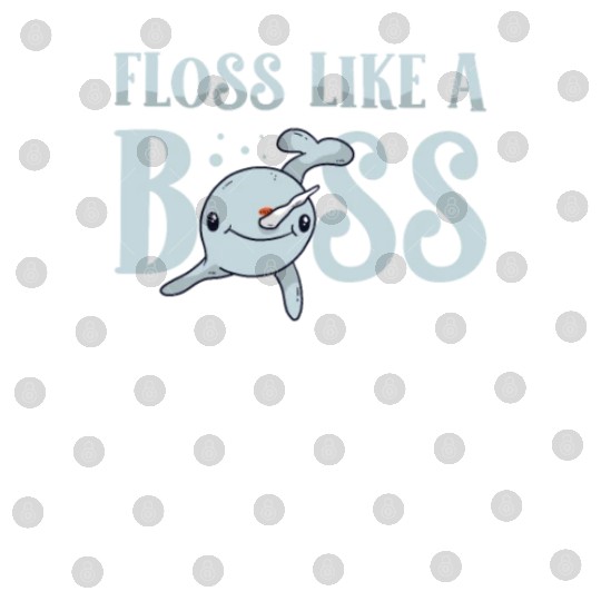 Floss Like A Boss Sea Unicorn Animal Lover Narwhal Digital Files
