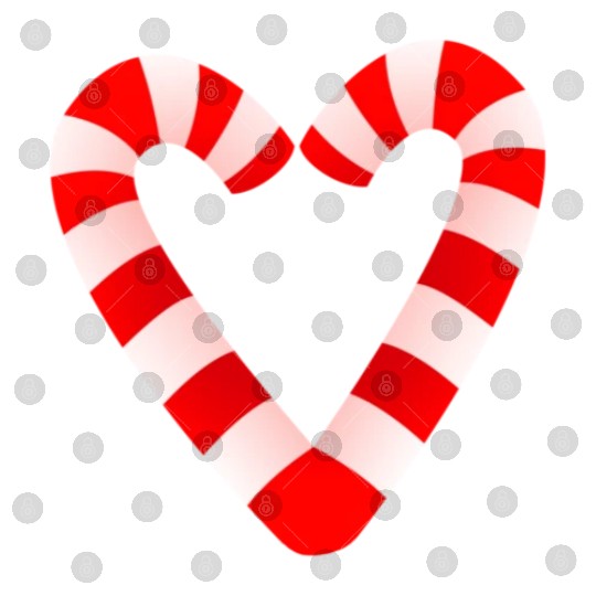 Candy Cane Hearts Digital Files Christmas Xmas Holidays