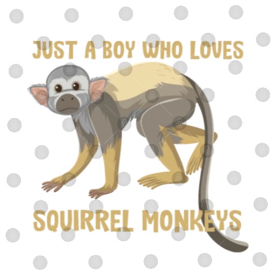 Just a boy who loves squirrel monkeys Digital Files