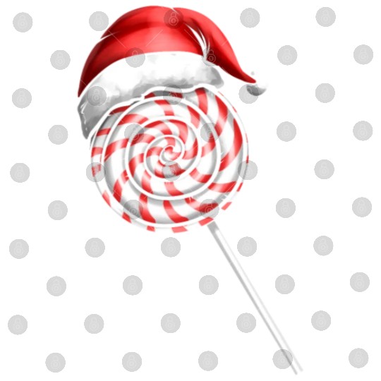 Candy Cane Lollipop Santas Hat Merry Christmas Digital Files