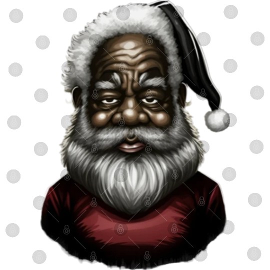 Black Santa, African American Santa Claus Digital Files