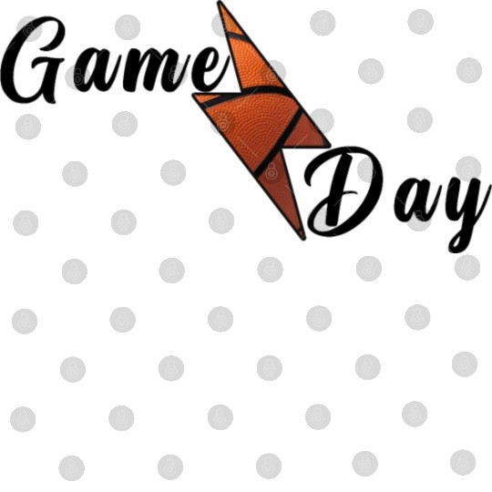 Game Day Basketball Lightning Bolt Digital Files