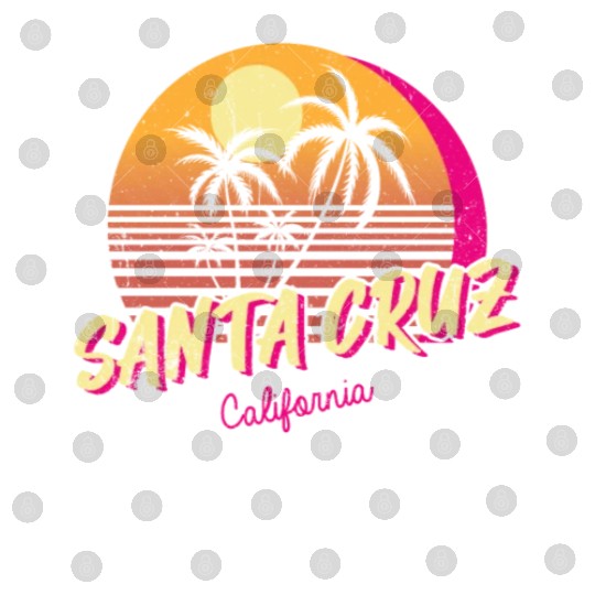 Retro Santa Cruz California Digital Files