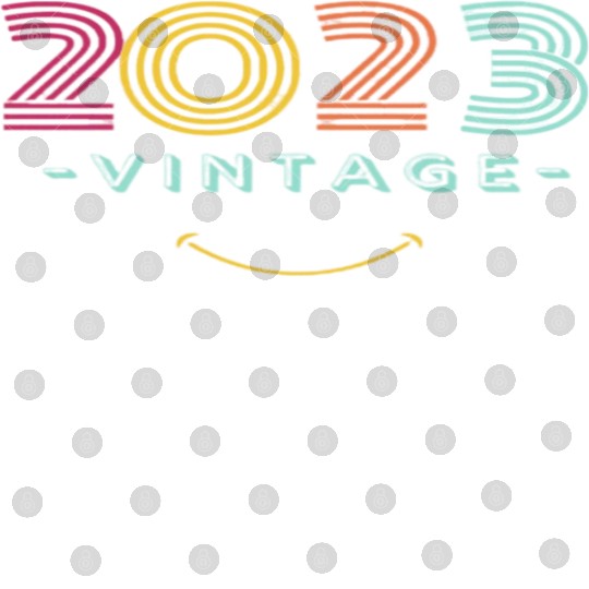 Neon Rainbow Retro 2023 NewYear Vintage Digital Files