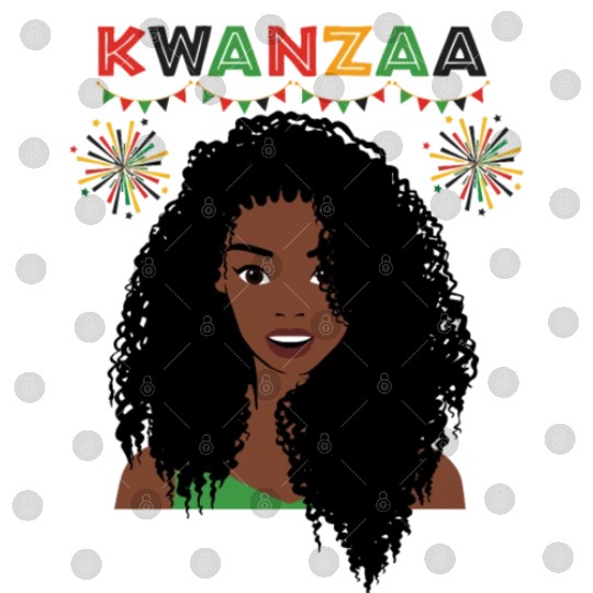 Happy Kwanzaa African Pride Black Woman Digital Files