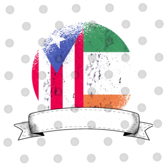 Puerto Rico Flag Ireland Grown Country Flags Digital Files