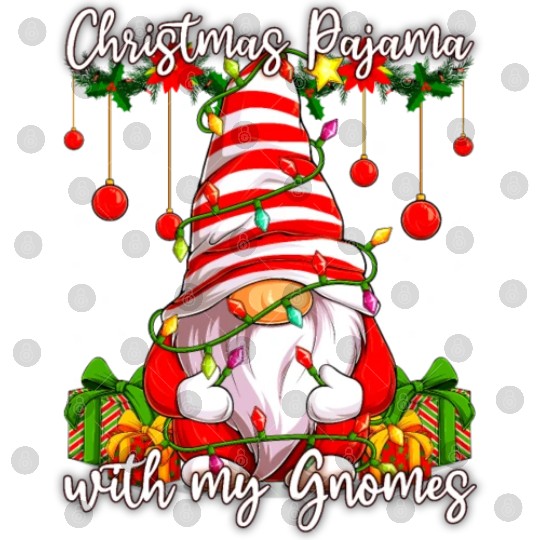 Christmas Pajama with my Gnomes Digital Files