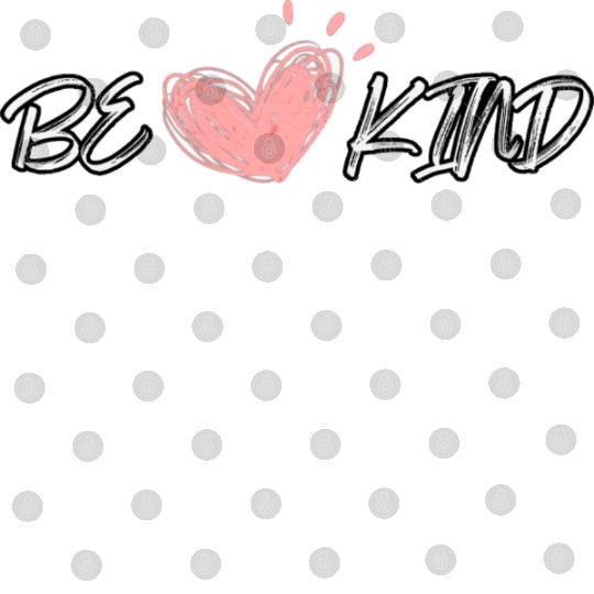 Be Kind, pink heart Digital Files