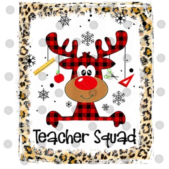 Bleached Teacher Squad Reindeer Funny Christmas Digital Files