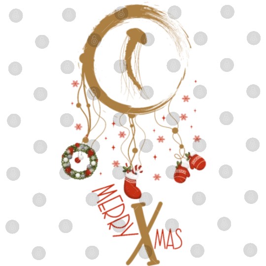 Winter dreamcatcher Christmas Jellyfish Digital Files