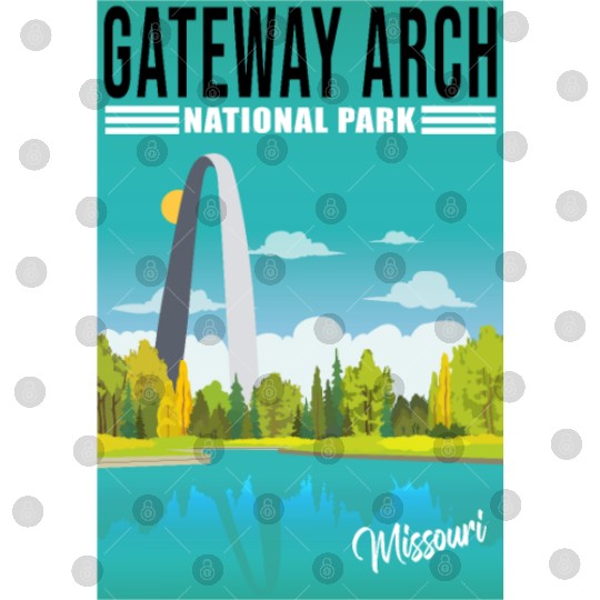Gateway Arch National Park Missouri, St Louis Digital Files