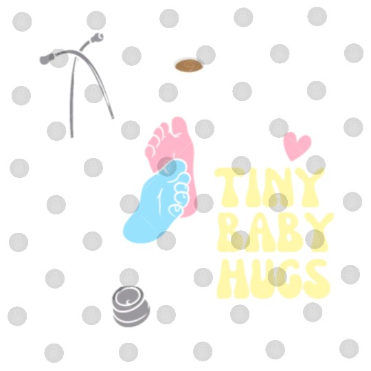 Funny Nicu Nurse Messy Bun Tiny Baby Hug Digital Files