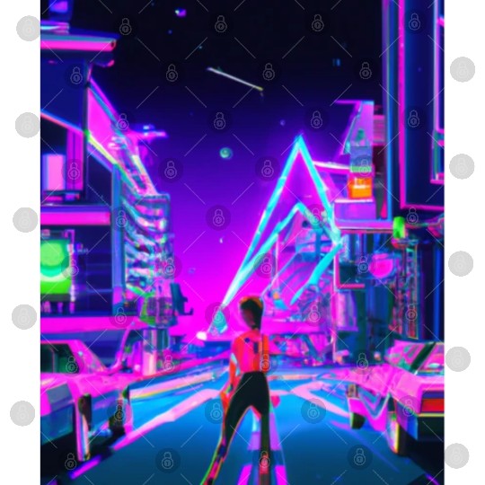 Vaporwave Car Synthwave Girl Digital Files