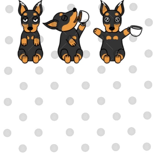Miniature Pinscher Coffee Lover Digital Files