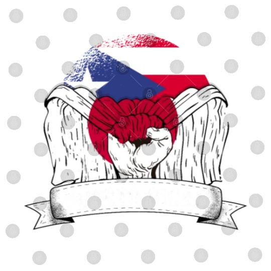 Puerto Rico Flag Japan Grown Funny Humor Digital Files