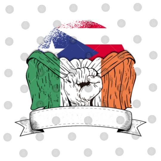 Puerto Rico Flag Ireland Grown Funny Humor Digital Files