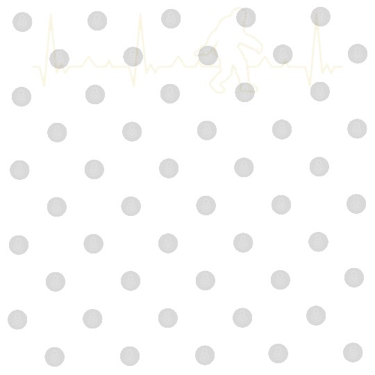 Bigfoot walking Beast. Heart. Love. EKG. Pulse. Digital Files