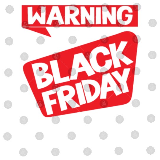 Warning Black Friday Shopper for Shopping Fans Digital Files