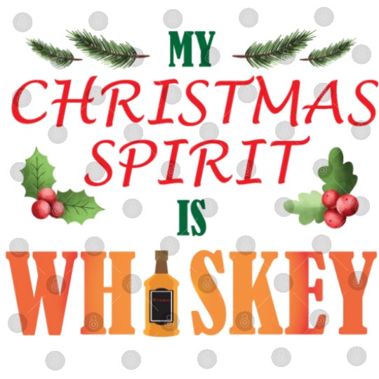 Christmas Spirit Whiskey Digital Files