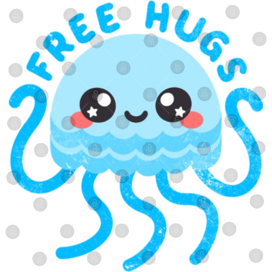 Jellyfish free hugs Digital Files