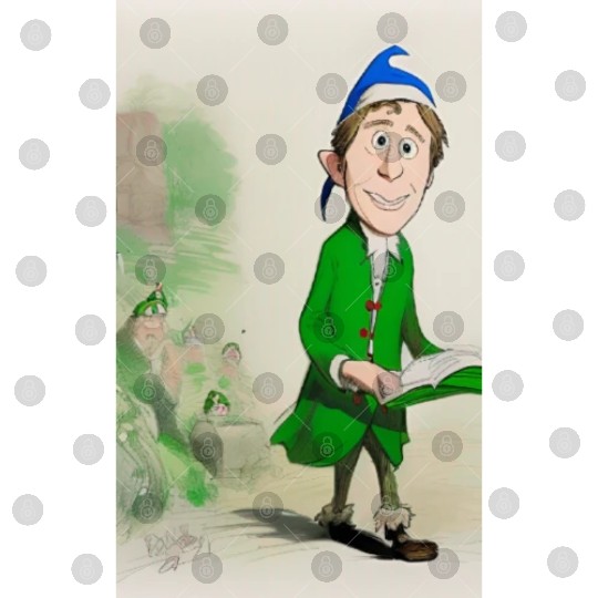 Elf with a book Digital Files