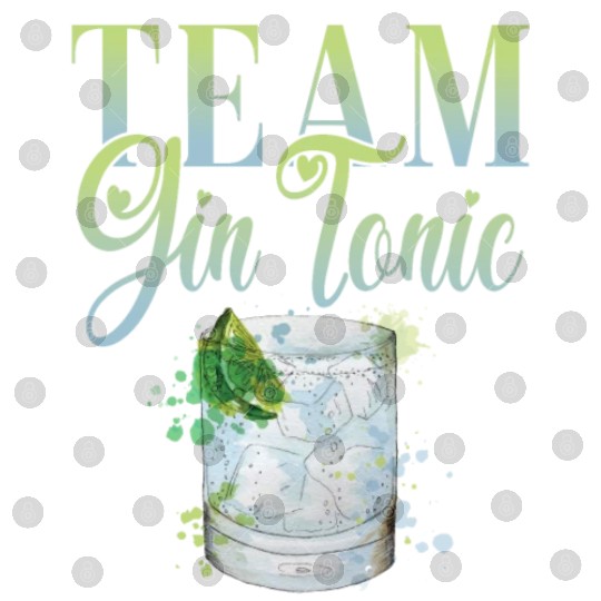 Team Gin Tonic Cocktail for Bartender Digital Files