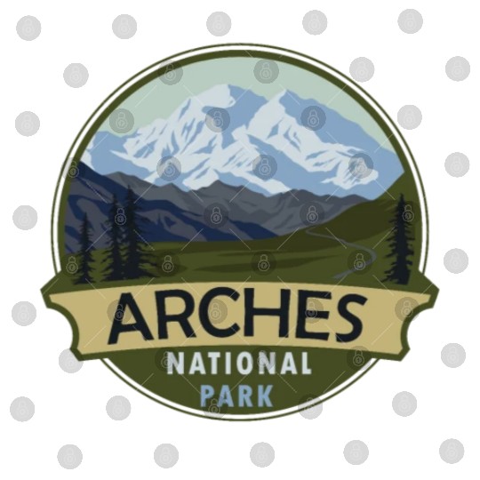 Cool Vintage Retro Arches National Park Mountain Digital Files