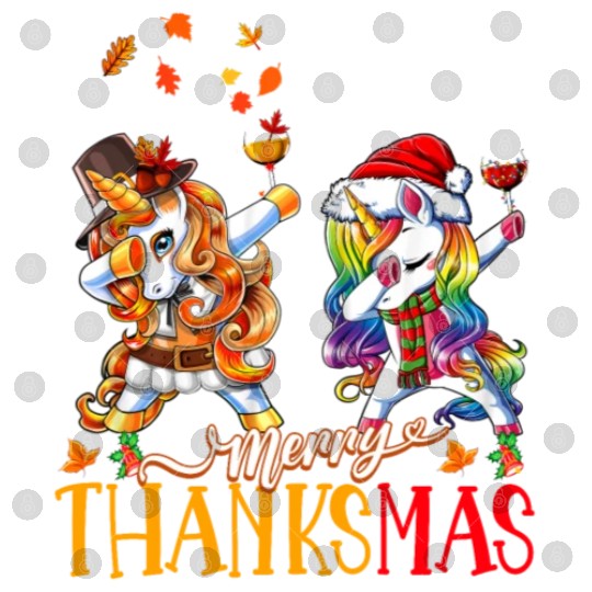 Merry Thanksmas funny unicorn Thanksgiving xmas Digital Files