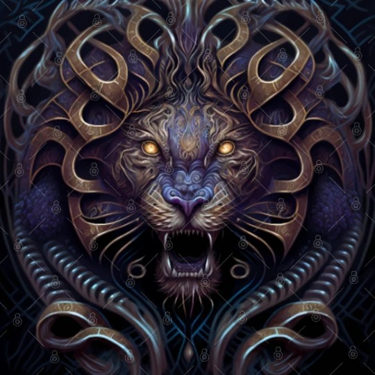 Dark Fantasy Lion Version 5 Digital Files