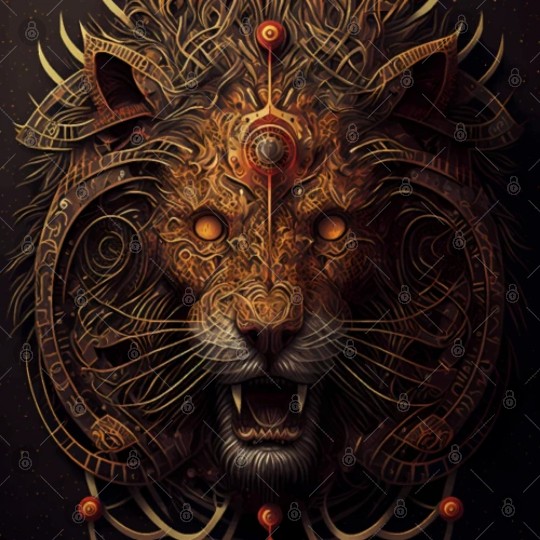 Dark Fantasy Lion Version 4 Digital Files