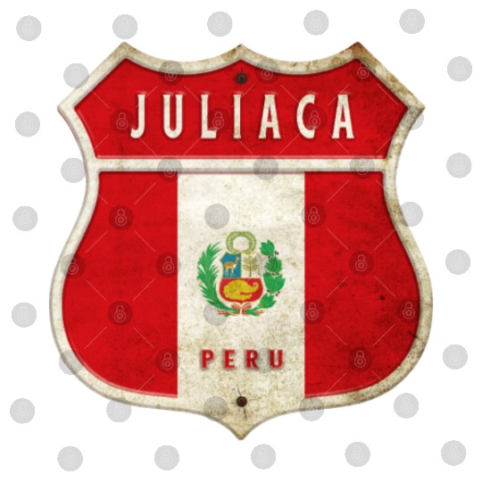 Juliaca Peru coat of arms flag design Digital Files