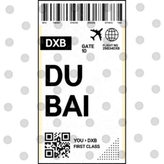 Destination Dubai Airport Travel pass Digital Files
