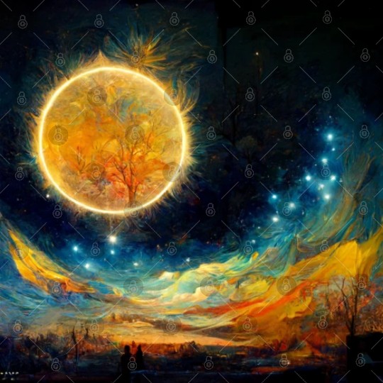 Full moon and Sun Digital Files