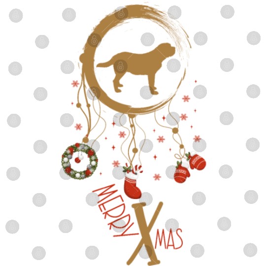dog dreamcatcher Christmas Saint Bernard Digital Files