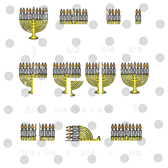 Hanukkah Math Fractions Menorah Chanukah Teacher Digital Files