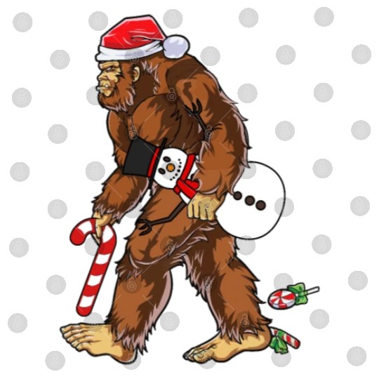 Bigfoot Christmas Funny Winter Boys Men Sasquatch Digital Files