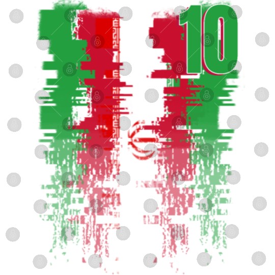 Iran Soccer team Jerseys Iran team 2022 number 10 Digital Files