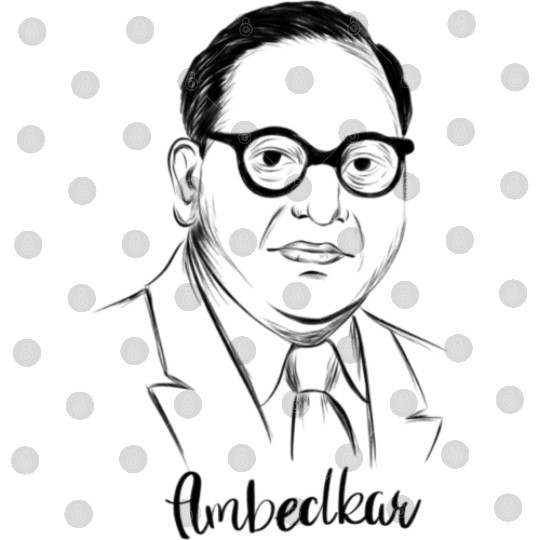 black simple ambedkar character Digital Files