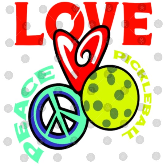 I Love Pickleball Funny Pickle Ball Player Digital Files