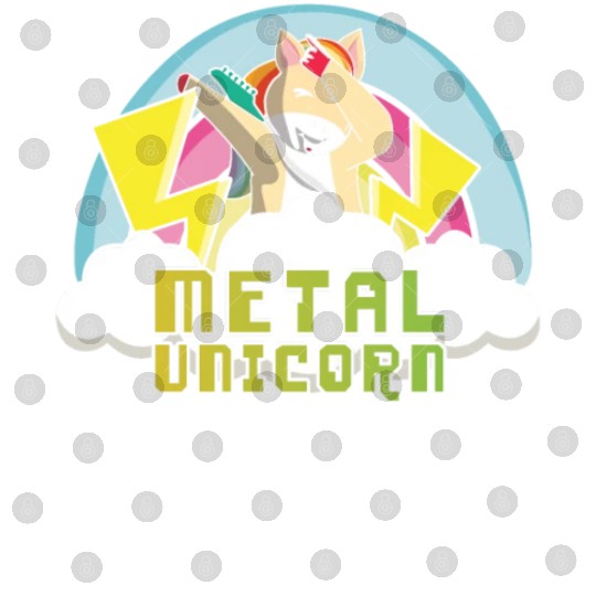 Dabbing Dab Unicorn Rainbow Metal Music Heavy Rock Digital Files