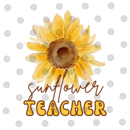 Sunflower Teacher Digital Files