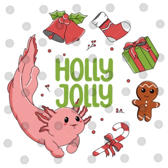 Holly Jolly Axolotl Digital Files