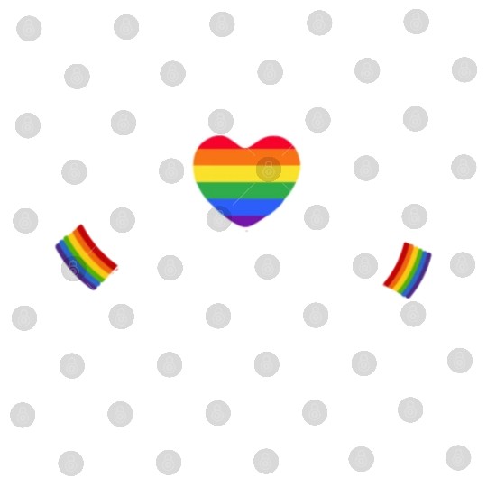 Cool LGBTQ rainbow heart saying Digital Files