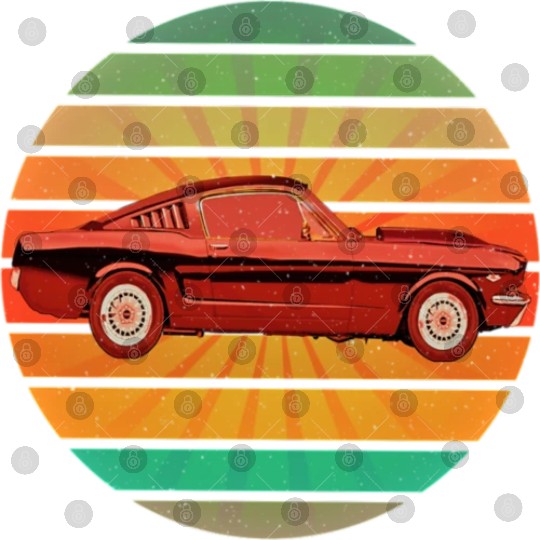 fastest car in the world in Summer Retro Sunset Digital Files