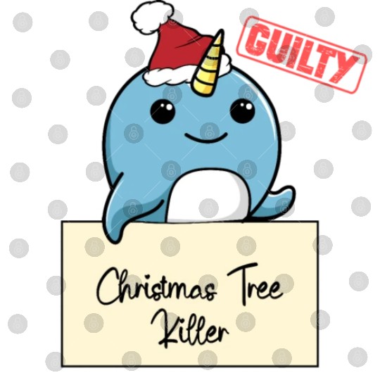 Narwhal christmas funny prison Digital Files